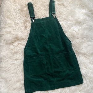Corduroy Overall Mini Dress